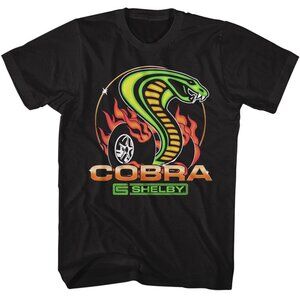 Carroll Shelby T-Shirt Dragon Snake Burnout Black Automotive Graphic Tee 150